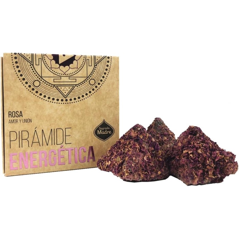 PINK ENERGY PYRAMID - INCENSE - SAGRADA MADRE - 4 units-SAGRADA MADRE ENERGY PYRAMID-HOSTENATURA