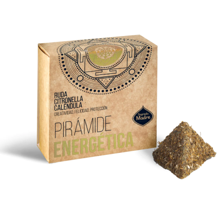 PIRAMIDE ENERGÉTICA CITRONELA, CALÉNDULA Y RUDA - SAGRADA MADRE - 4 unidades