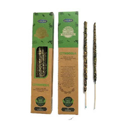 Organic Citronella Incense - ULLAS - Handmade - 25gr - Made in India - 100% Natural