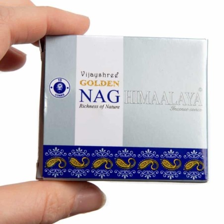 GOLDEN NAG Conos Incienso Himalaya - Cajita de 10 conos