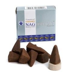 GOLDEN NAG Himalayan Incense Cones - Box of 10 cones