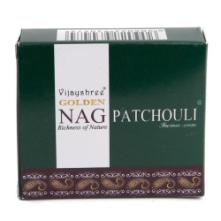 Conuri de tamaie GOLDEN NAG Patchouli - Cutie cu 10 conuri