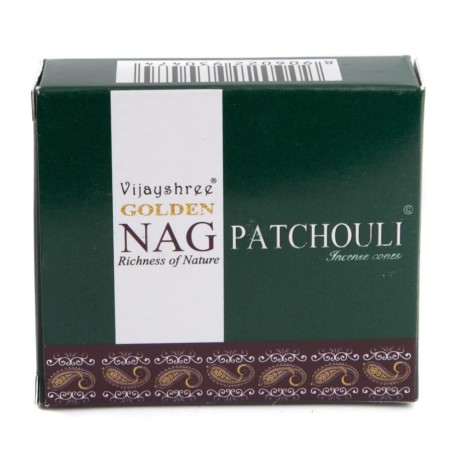 GOLDEN NAG Conos Incienso Pachuli - Cajita de 10 conos