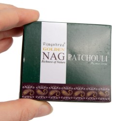 GOLDEN NAG Cones de Incenso Patchouli - Caixa com 10 cones