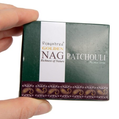 GOLDEN NAG Conos Incienso Pachuli - Cajita de 10 conos