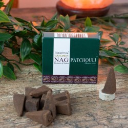 GOLDEN NAG Cones de Incenso Patchouli - Caixa com 10 cones