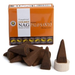 Cones de Incenso GOLDEN NAG Palo Santo - Caixa com 10 cones