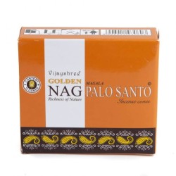 Cones de Incenso GOLDEN NAG Palo Santo - Caixa com 10 cones