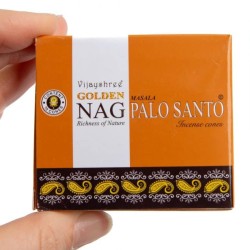 Cones de Incenso GOLDEN NAG Palo Santo - Caixa com 10 cones