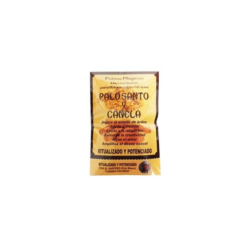 Ritualized Palo Santo Powder with Cinnamon - 10gr bag.-SANTO PALO-HOSTENATURA