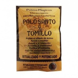 Palo Santo en Polvo Ritualizado con Tomillo - Bolsita de 10gr.