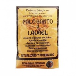 Palo Santo en Polvo Ritualizado con Laurel - Bolsita de 10gr.