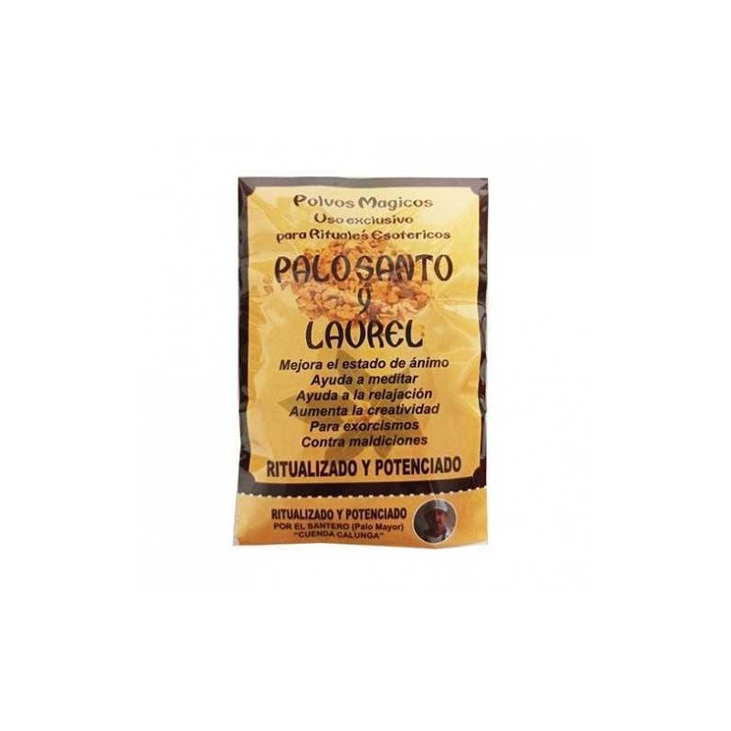 Palo Santo en Polvo Ritualizado con Laurel - Bolsita de 10gr.-بالو سانتو-HOSTENATURA