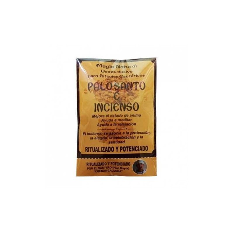 Palo Santo hautsa intsentsuarekin erritualizatua - 10 g poltsa.-PALO SANTO-HOSTENATURA