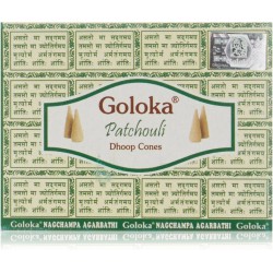 Coni di incenso Patchouli GOLOKA - 1 scatola da 10 unità