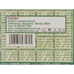 GOLOKA Cônes d’encens patchouli - 1 boîte de 10 unités