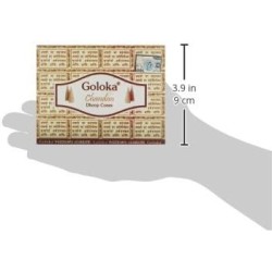 GOLOKA Chandan Incense Cones - 1 box of 10 units