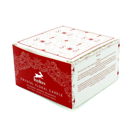 Vela Mágica con Flores y Gemas Hop Hare - El Diablo - Vela Cera de Soja hecha a mano - 8,8x5cm