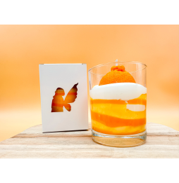 Vela Artesanal | Naranja| Calidad Premium | Les Fees Meres | Made in France | 120gr.