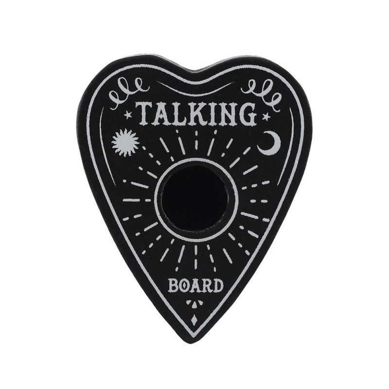 Castiçal com design Ouija - Talking Board Spell Candle Holder - 1,7x4,5x5,5cm - Spirit of Equinox-PORTA VELA ESOTÉRICA-HOSTENATURA