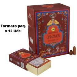 Cinnamon Backflow Wierookkegels - Golden India - Pakket van 12 kegels