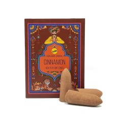 Cinnamon Backflow Wierookkegels - Golden India - Pakket van 12 kegels