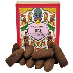 Incense Cones Reflux Pink - Golden India - Pack of 12 cones