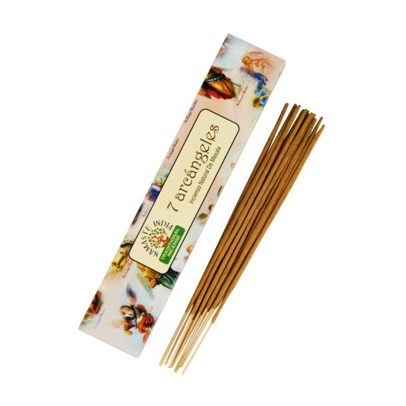 Namaste Masala Mandala Natural Incense - 7 Archangels - Traditional Indian Agarbathi - Handmade-NATURAL INDIAN NAMASTE INCENSE-HOSTENATURA