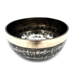 Bol tibetan de vindecare gravat - 16 cm - Mantra