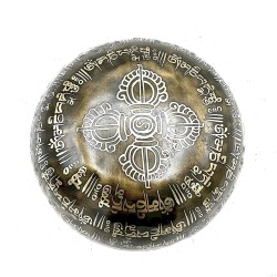 Bol tibetan de vindecare gravat - 16 cm - Mantra