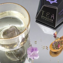 Gemstone Tea Strainer - Amethyst Cluster - Serenity & Calm