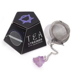 Gemstone Tea Strainer - Amethyst Cluster - Serenity & Calm