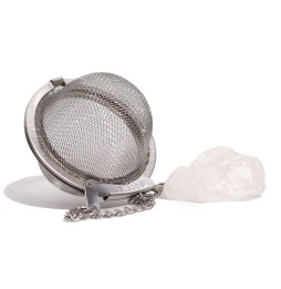 Colador de té de piedras preciosas - Cuarzo de roca - Equilibrio