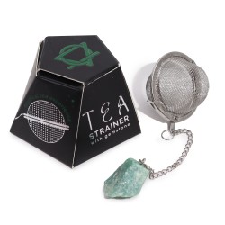 Gemstone Tea Strainer - Aventurine berdea - Oparotasuna