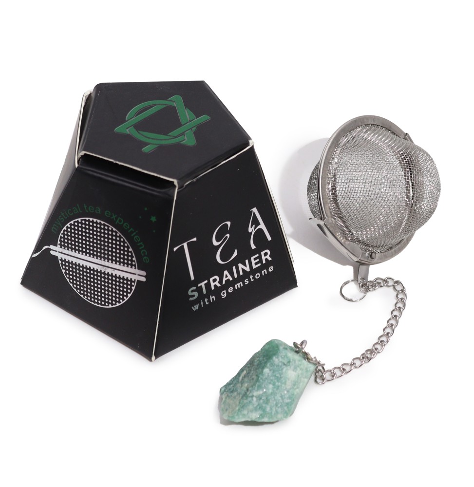 Colador de té de piedras preciosas - Aventurina verde - Prosperidad