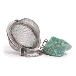 Gemstone Tea Strainer - Aventurine berdea - Oparotasuna