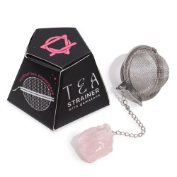 Gemstone Tea Strainer - Rose Quartz - Love