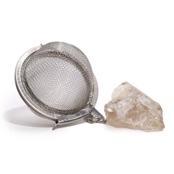 Gemstone Tea Strainer - Smoky Quartz - Intuition