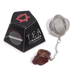 Gemstone tea strainer - Mookaite - Creativity