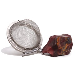 Gemstone tea strainer - Mookaite - Creativity