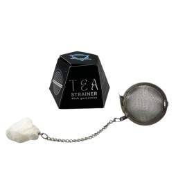 Colador de té de piedras preciosas - Piedra Lunar Arcoiris - Rainbow Moonstone - Empoderamiento