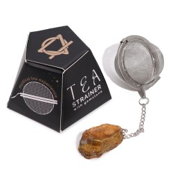 Gemstone tea strainer - Golden tiger's eye - Energy