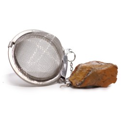 Gemstone tea strainer - Golden tiger's eye - Energy