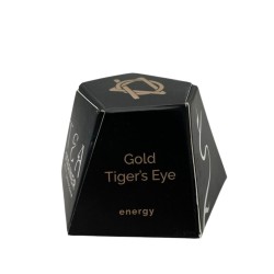 Coador de Chá de Pedras Preciosas - Olho de Tigre Dourado - Energia