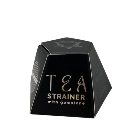 Colador de té de piedras preciosas - Obsidiana negra - Protección