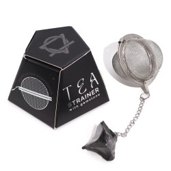 Gemstone Tea Strainer - Black Obsidian - Protection