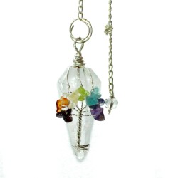 Magic Pendulum - Seven Chakras - Rock Quartz