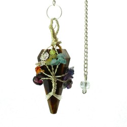 Magic Pendulum - Seven Chakras - Tiger's Eye