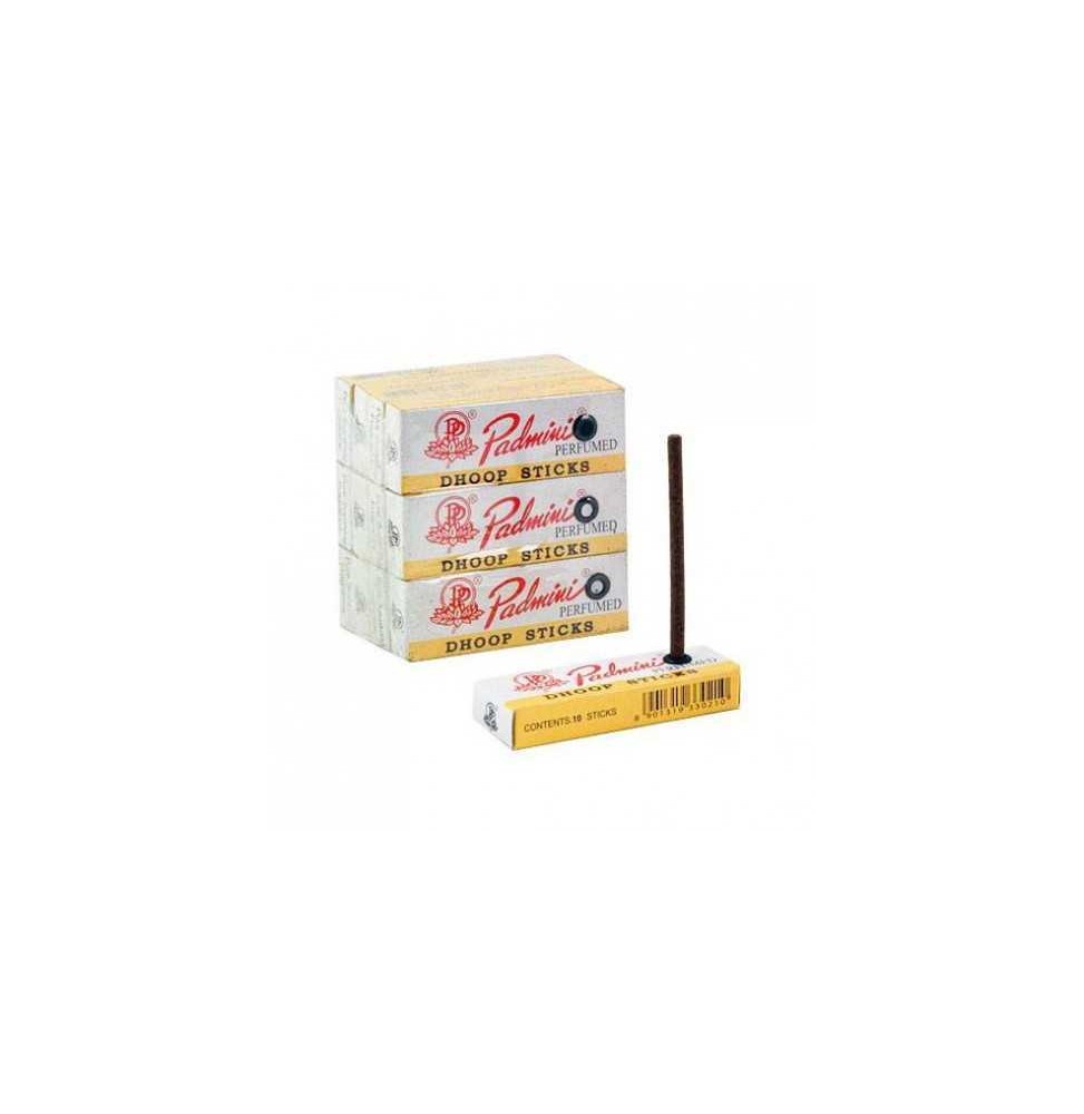 Incienso Padmini Mini Dhoop Sticks Padmini 6 centímetros - Tamaño Reducido - 1 cajetilla