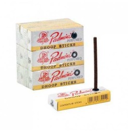Incienso Padmini Mini Dhoop Sticks Padmini 6 centímetros - Tamaño Reducido - Pack de 12 cajetillas